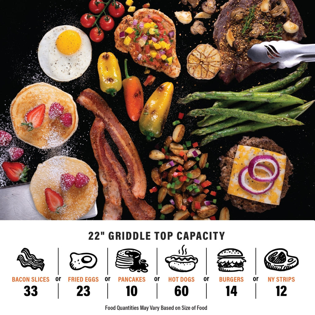22" Griddle with Flexfold® Legs