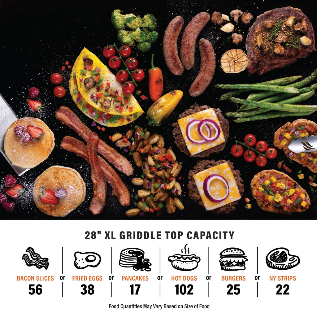 28" Griddle with Flexfold® Legs