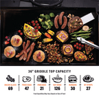 36" Griddle Airfryer Combo