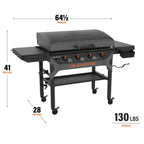 36" Griddle with Hood