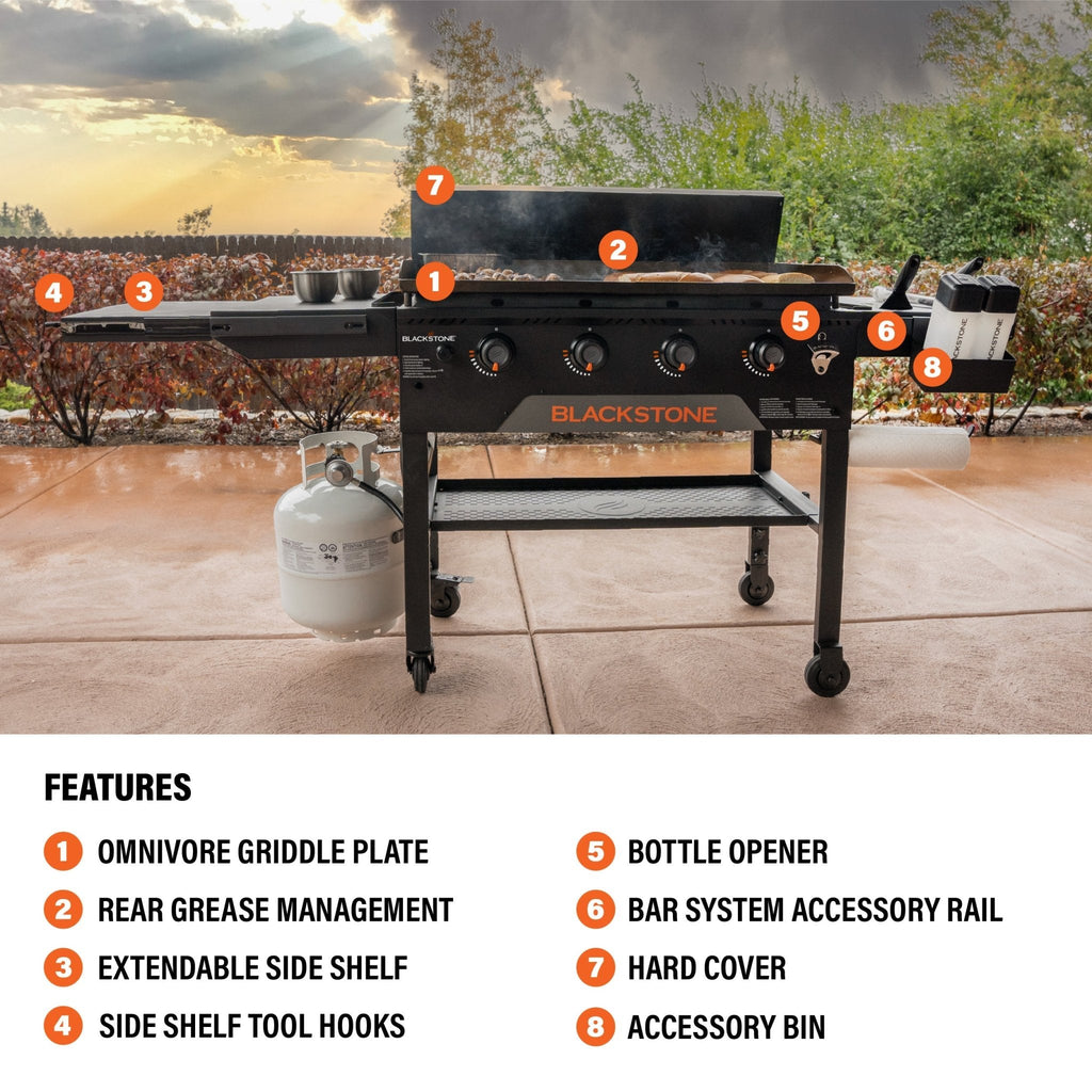 36" Griddle with Hard Cover