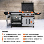 28" XL Griddle Vertical Pellet Smoker Combo