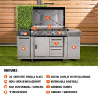 36" Griddle Deluxe with Extendable Side Table