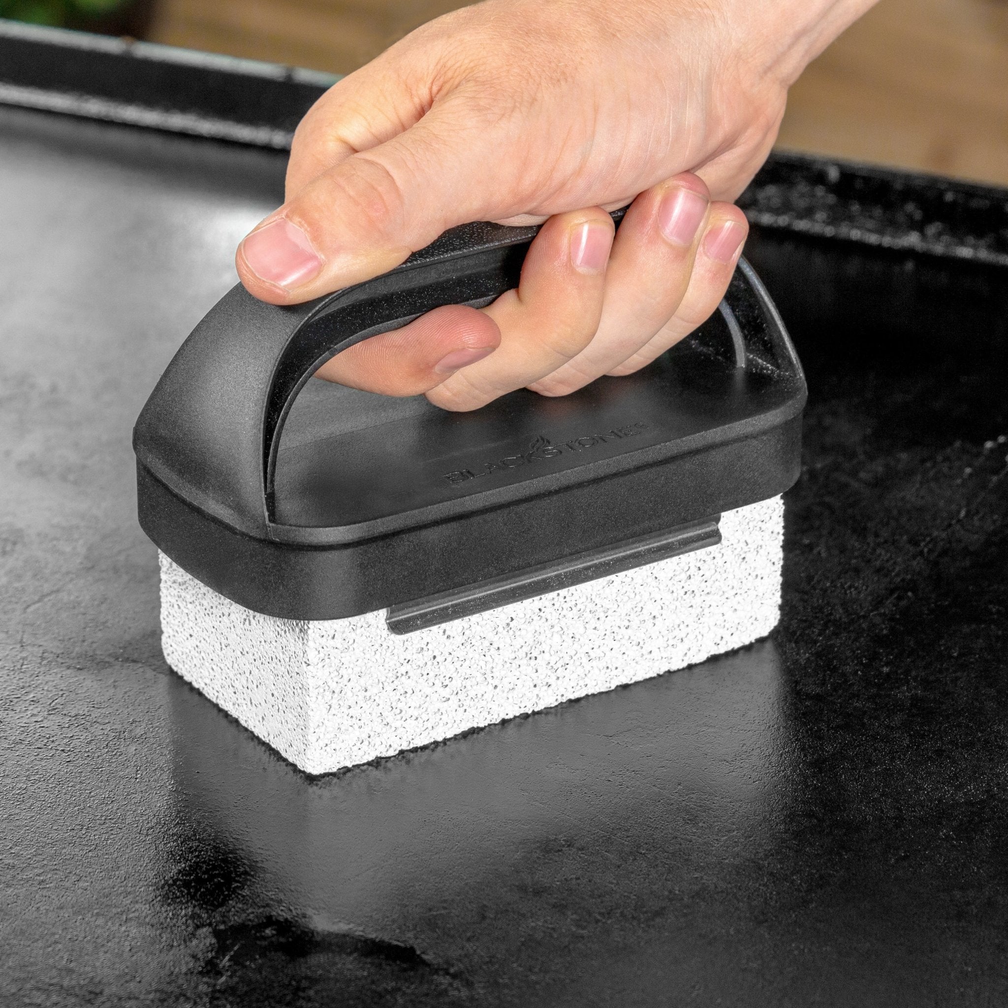 Griddle Scraper with Cleaning Brick