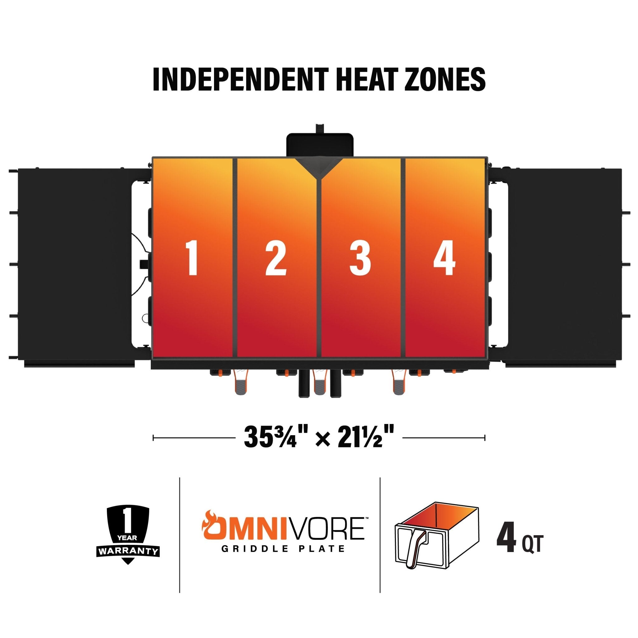 36” Griddle Airfryer Combo