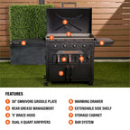 Original 36” Griddle Airfryer Combo (Natural Gas)