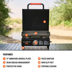 17" Tabletop Griddle with Hood Bundle