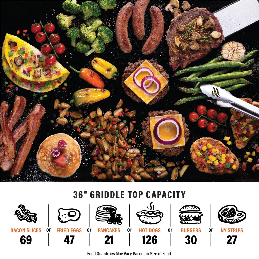 36" Drop-in Griddle with Hood (Natural Gas)