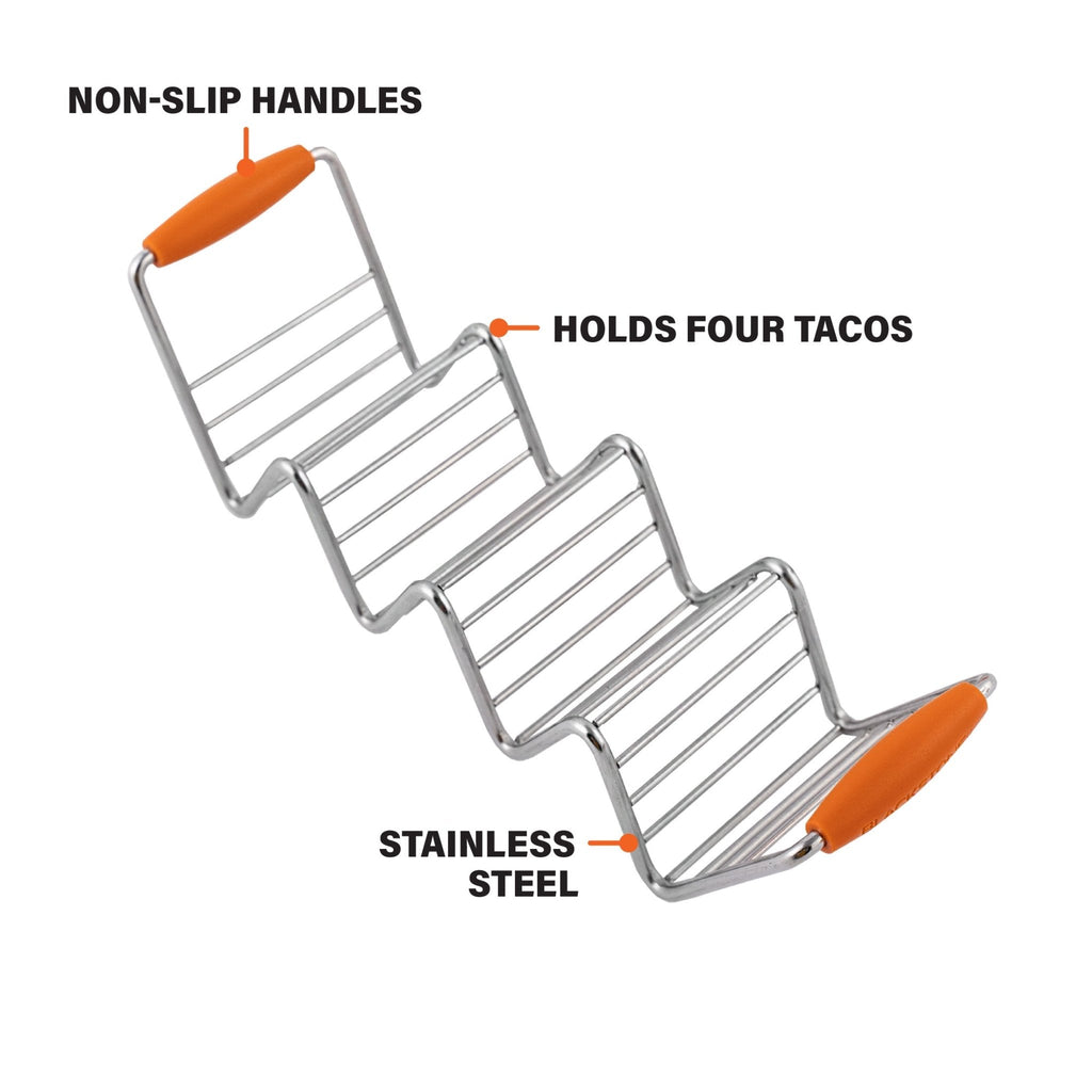 Small taco tray with silicone handles (qty 2).